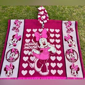 Adult size Minnie alpaca poncho, unisex, one size, handcrafted in Ecuador.